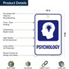 Psychology With Graphic Sign, 12x18 Inches, Rust Free .063 Aluminum,