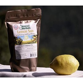 Nuwati Herbals Lemon Sun Herbal Tea Blend – Zesty Lemony Flavor Loose Tea – 4 Ounce