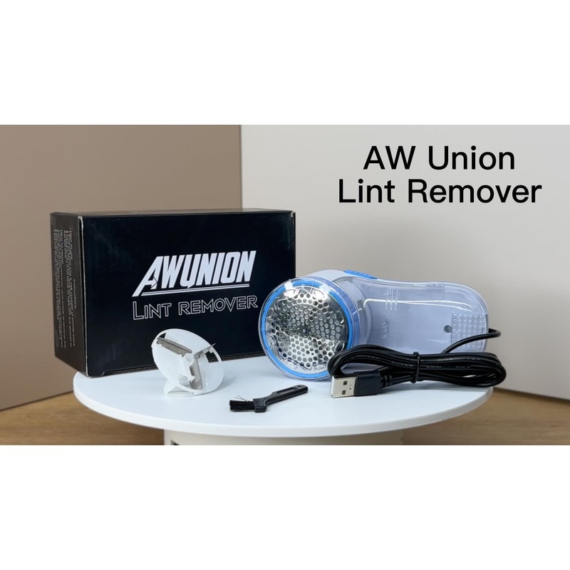 Fabric Shaver Lint Remover, AW union USB Powered Lint Shaver