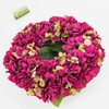 Artificial Wreath of Hydrangeas on rattan, pink, Ø 14" /