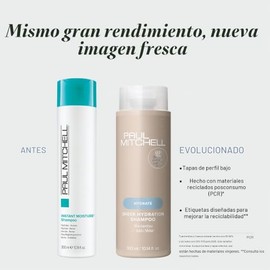 Paul Mitchell Champú Hidratante Instantáneo, Hidrata el Cabello Seco, 1 L