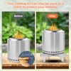 Fire Pit Hob Frame, Stainless Steel Fire Pit Frame Prevents