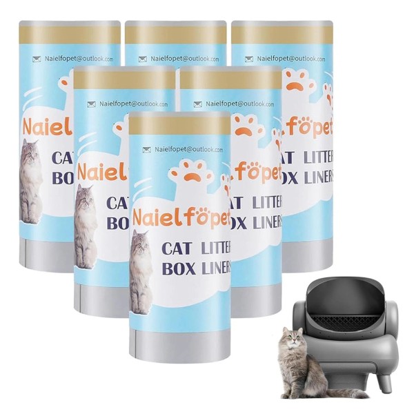 Naielfopet 30 Count Cat Litter Bags, Compatible with Neakasa M1