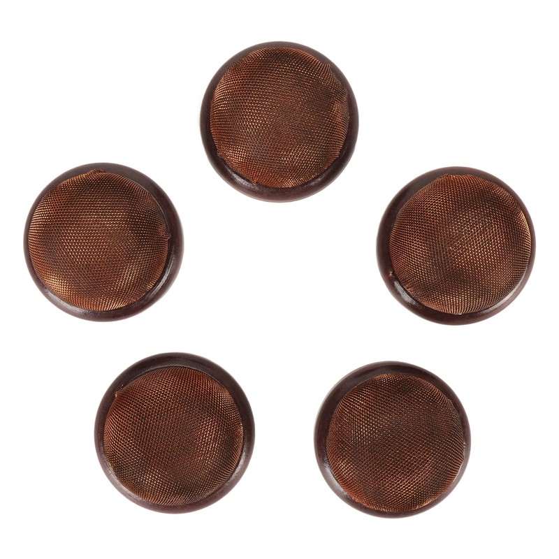 5Pcs Wooden Base Pin Cushion Cute Needle Holder Round Wooden