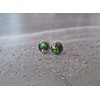 October Birthstone Black Rainbow Fire Opal Filled Confetti Earrings Stainless