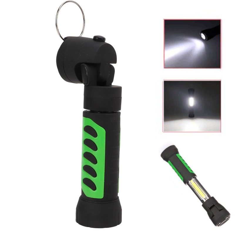Flashlight Handheld Retractable LED Flashlight with Magnetism and Hook for