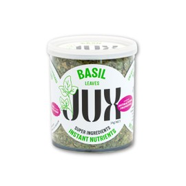 JUX Freeze-Dried Basil | 100% Natural & Nutrient-Rich | Rehydrates Instantly for Cooking, Sauces & Garnishing | Long Shelf Life | Equals 40 Packets of Fresh Basil | No Additives, Vegan (14g)