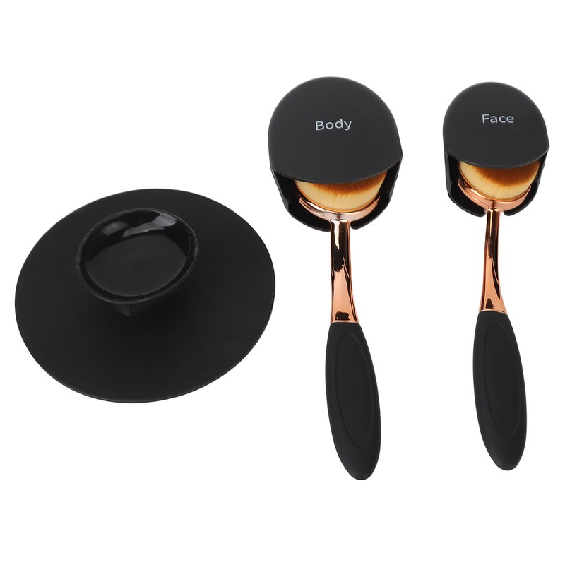 2pcs Sunscreen Applicator Brush Soft Fiber Hair Sunscreen Brush with