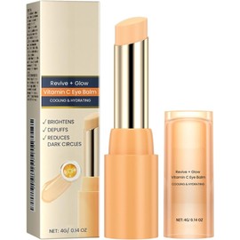 Crema en Barra con Vitamina C para el Contorno de Ojos, Hidratante y Reafirmante, Cuida la Piel, Reduce Arrugas, Bolsas y Ojeras, Stick Facial Nutritivo