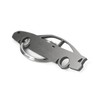 CarShape Keyring Stainless Steel Model Car Silhouette - Compatible with