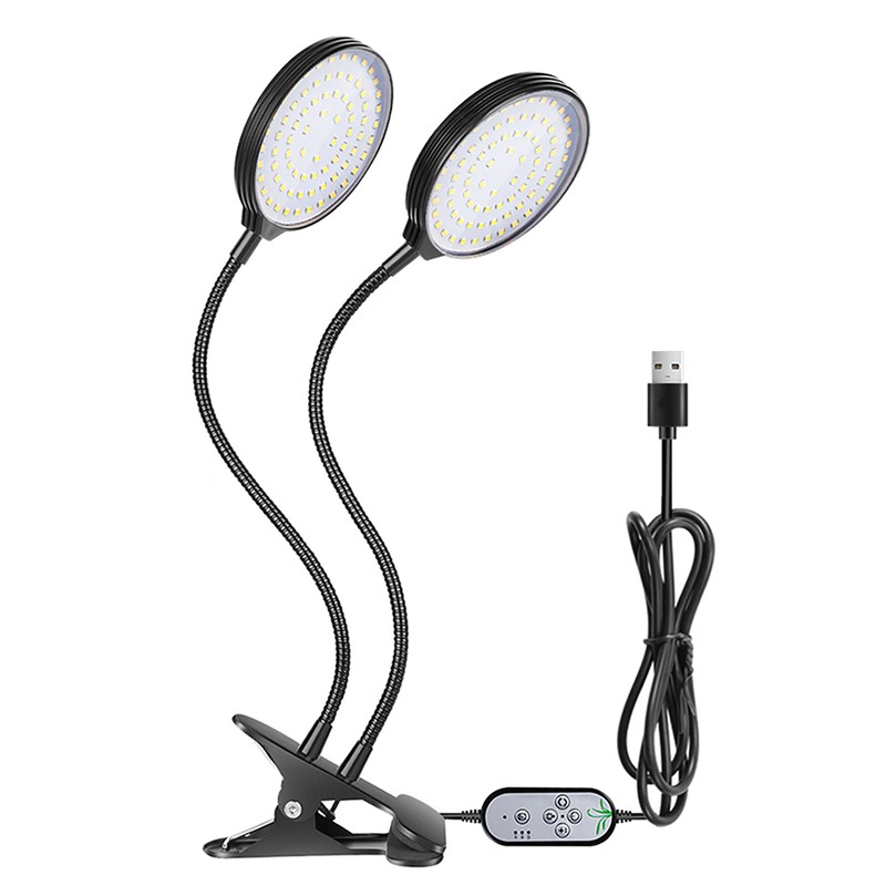 USB Plant Grow Light 156 LEDs Sunlight Full Spectrum Adjustable