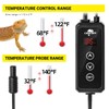CAVACHEW Dimming Thermostat Reptile, Thermostat for Reptile Heat Lamp Mats