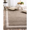 Unique Loom Del Mar Collection Contemporary Transitional Light Brown Area