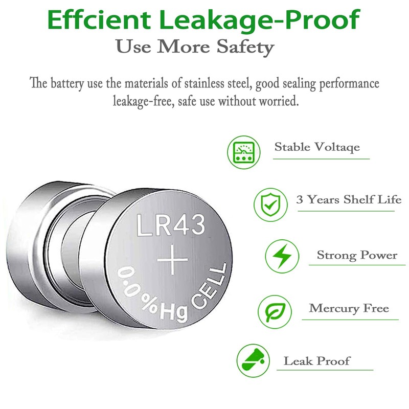 CPANCELL AG12 Battery 386 sr43 Battery L1142 Battery LR43 D386