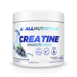 ALLNUTRITION Creatine Muscle Max Dietary Supplement - Creatine Monohydrate with Taurine - Performance Increase and Muscle Building - No Added Sugar - Instant Powder 250 g - Blackberry