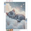 QQYRHN 5D Schlafende Katze Diamond Painting Kit für Erwachsene Anfänger
