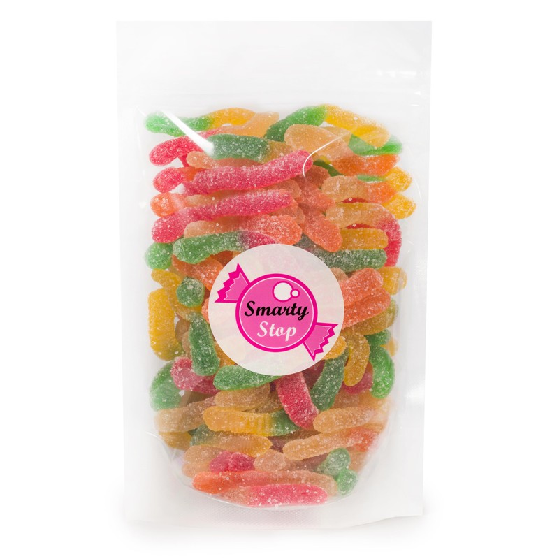 Smarty Stop Gummy Worm Candy – Edible Fruity Flavored Confectionery