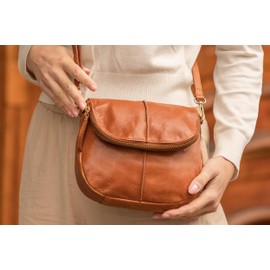 Gusti Iselin Women's Leather Shoulder Bag Party Bag Festival Bag Leather Bag, Brown 1