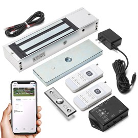 Zuomeng WiFi Smart Magnetic Lock for Door Kit, 1200lbs Holding Force Magnetic Door Lock System with App/Remote Control, 4 Modes, Sound Alerts, Easy Install for Home & Office