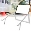 Laptop Stand Aluminium Tablet Riser Foldable Portable Notebook Holder Silver
