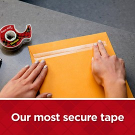 Scotch Super-Hold Tape, 2 Rolls, Transparent Finish, 50% More Adhesive, Trusted Favorite, 3/4 x 600 Inches, Dispensered (198DM-2)