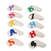 10pcs set PU Waterproof Golf Club Iron Cover Fine Sewing