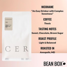 Thesis - Roasted by Ceremony Coffee Roasters - Whole Bean Coffee - 12 Ounce Bag