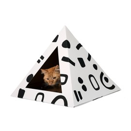 Kitty Kardboard Modern Cat Bed - Cozy, Stylish & Durable Cardboard Pet Hideaway - Eco-Friendly, Minimal Designs, Easy to Assemble