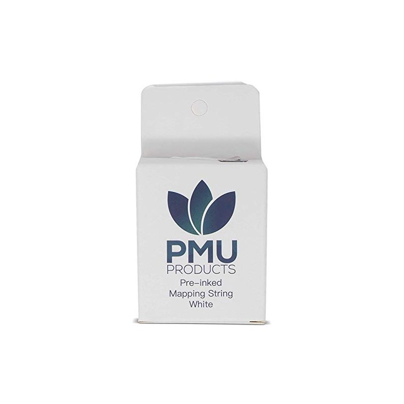 PMU Products WHITE Pre-Inked Microblading String for Brow Mapping –