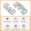 8 Pieces Headboard Wall Flush Mount Brackets: Heavy Duty Flush