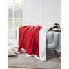 Penguin Home Solid Sherpa Blanket, Microfiber Throw for All Season,