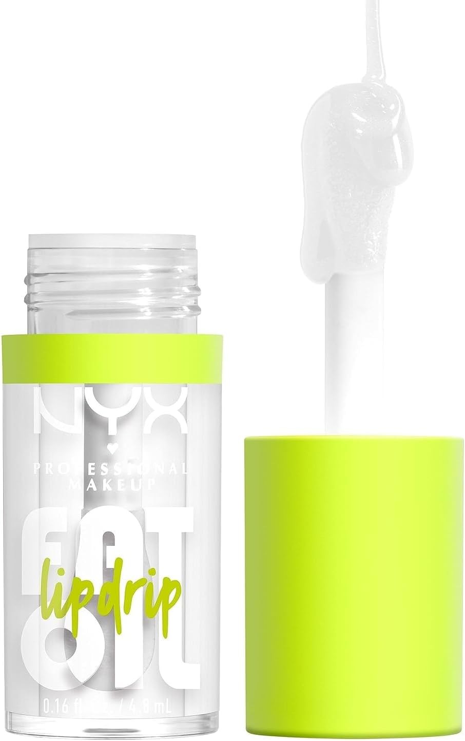 NYX PROFESSIONAL MAKEUP Fat Oil Lip Drip Gloss Tono My Main, 4.8ml - Brillo labial efecto jugoso hasta por 12H, infusionado con aceite de aguacate,