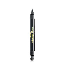 Lottie London Stamp Liner in Heart, Dual Ended Heart Shape Liner, Double Ended Black Eyeliner, Heart Stamp and Pointed End Pen for Playful & Bold Designs