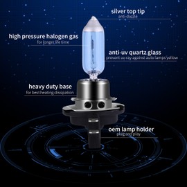 NEWBROWN H11B - Foco halógeno para faros delanteros con luz superblanca, repuesto de larga duración PGJY19-2 12 V/55 W (paquete de 2)