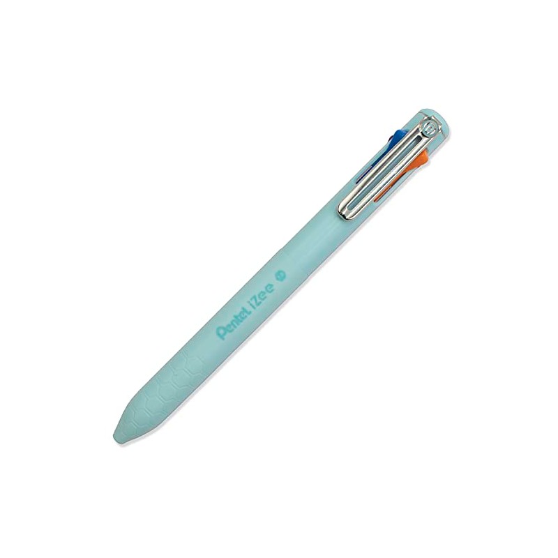 Pentel iZee 4 Colour Ballpoint Pen - Sky Blue Barrel