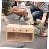 Totority Transparent Parakeet Nesting Bird Breeding House with Buckle Lid