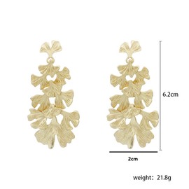 Leaf Earrings for Women Flower Tassel Earrings for Girls Hypoallergenic Ginkgo Leaf Cluster, No, No