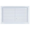 Louvre Vent PVC White 9x6 (225mm x 150mm) Fixed Plastic