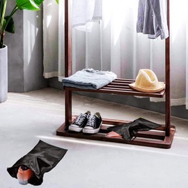 GONGKANGYUAN 10 Pack Shoe Bags for Travel Satin Fabric Shoe Bag with Drawstring for Men Women Travel Protecting Storing Shoes