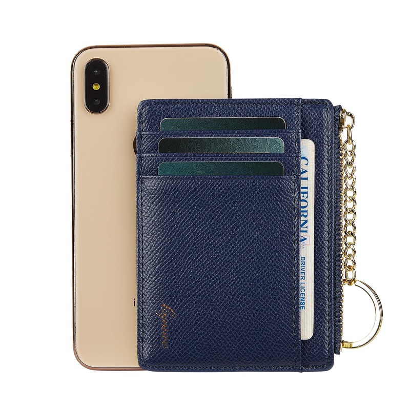 Cynure Women's Card Holder Coin Changes Purse Keyring with ID