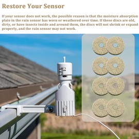 Rain Sensor Hygroscopic Discs Fits for Rainbird Rain Sensor Replacement Hygroscopic Discs WR2, RSD(7 Pcs)