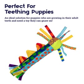 Petstages Cool Teething Stick for Dogs - Soothing Chew Toy for Teething Puppies - Freezable for Added Relief - Durable & Safe Dental Aid, Multicolor, One-Size | Petstages