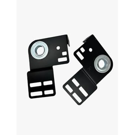 Garage Door Heavy Duty End Bearing Flange with 3-3/8 Shaft Offset in Black Powder Coated - Side Bracket