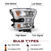 JSBOYAT Headlight Assembly Replacement for 2015-2017 Ford F150 Headlamp (Left