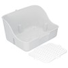 Small Animals Pet Cage Litter Box Toilet Tray Pan ABS