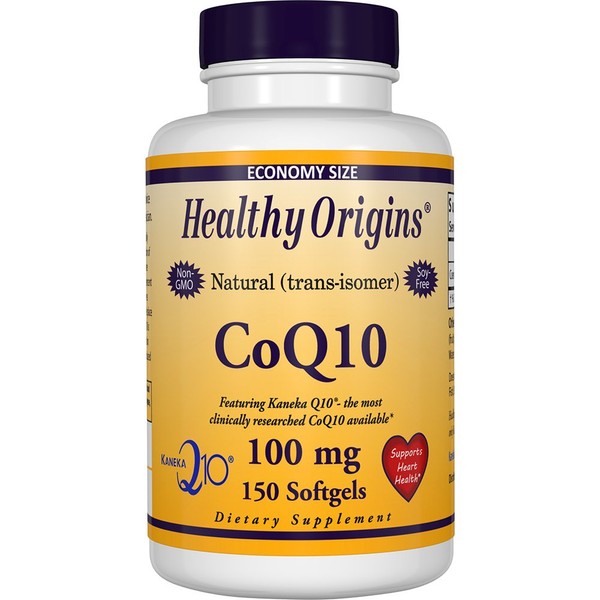 Healthy Origins Kaneka CoQ10 Gels, 100 Mg, 150 Count