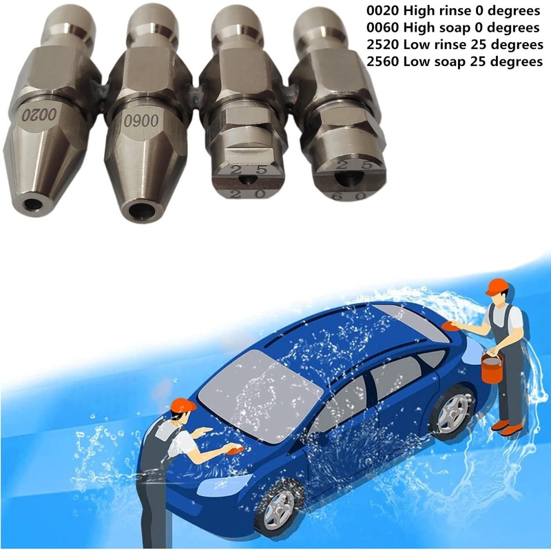 Pressure Washer Nozzle 7 GPM,Jrod Pressure Cleaning Nozzle Kit,4 Way