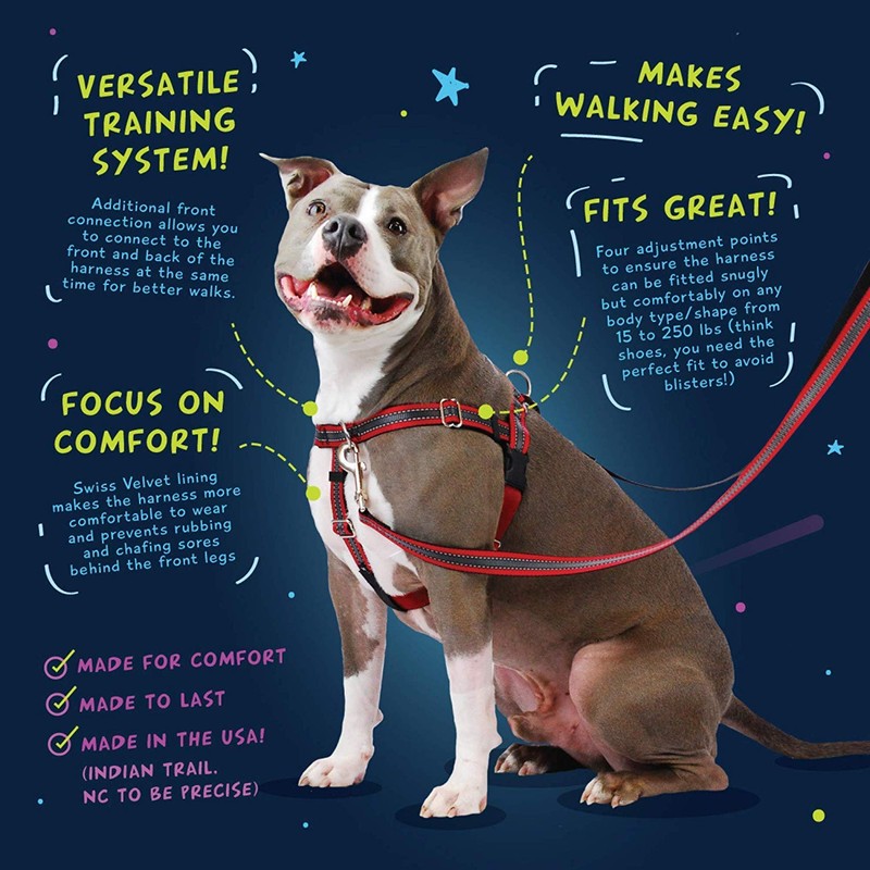 2 Hounds Design Freedom No Pull Dog Harness, Adjustable Harness