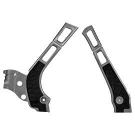 Acerbis X-Grip Frame Guards Silver/Black For YAMAHA YZ125 YZ250 YZ125X YZ250X