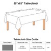 PiccoCasa Tablecloth Rectangle Wrinkle and Water Resistant, Table Cloth Wipe